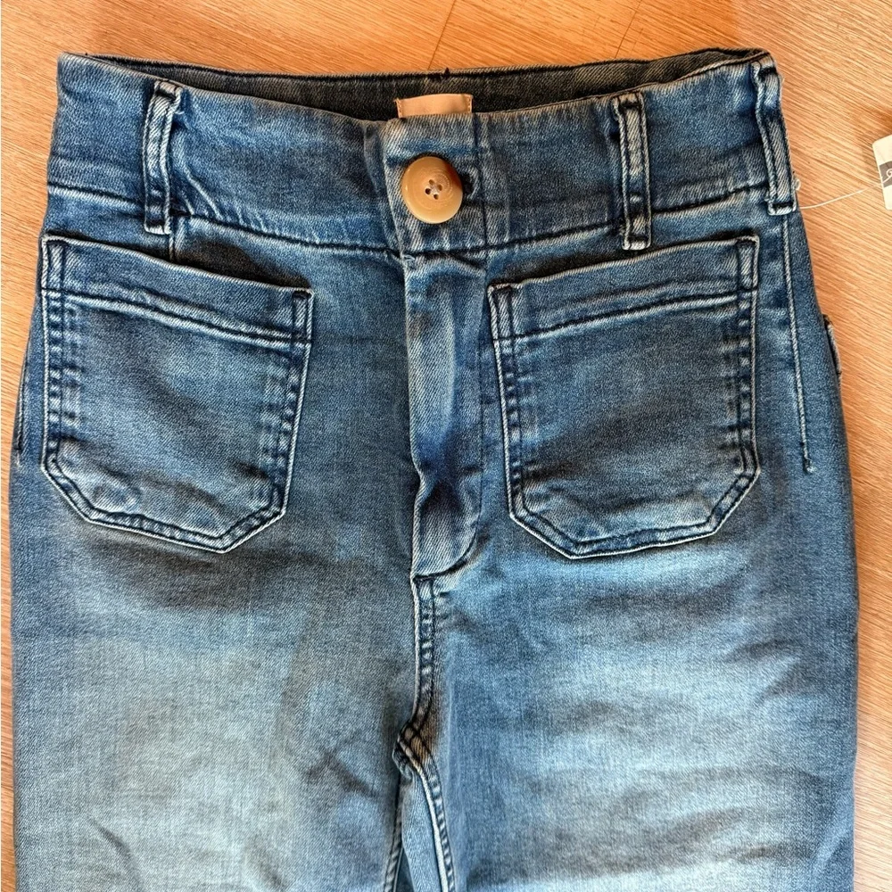 THE COLETTE DENIM CROPPED WIDE-LEG JEANS BY MAEVE Anthropologie NWT Size 30 - Picture 7 of 12